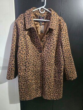 Isaac Mizrahi Live! Leopard Print Coat